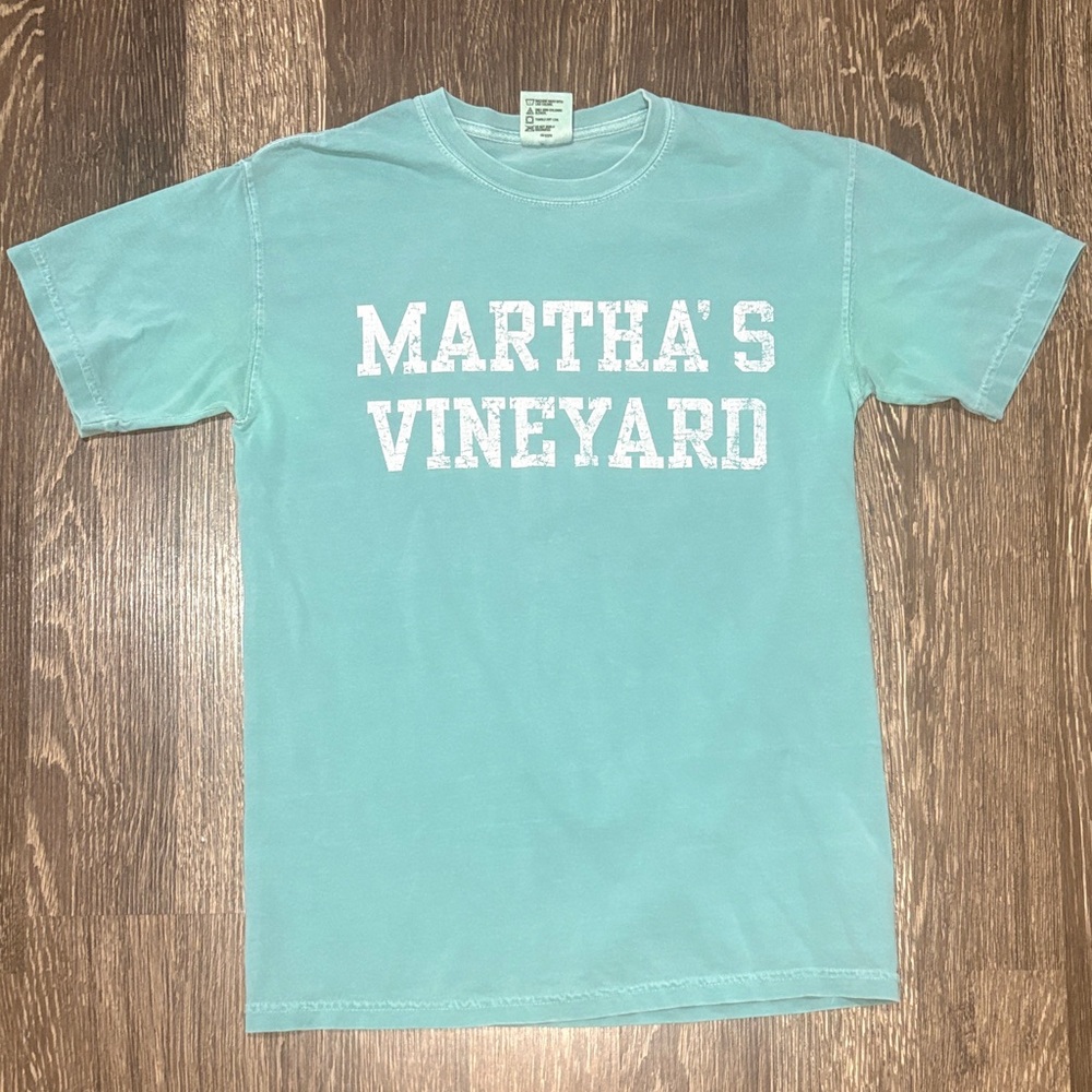 Martha's Vineyard Massachusetts Comfort Colors Teal blue Size Small